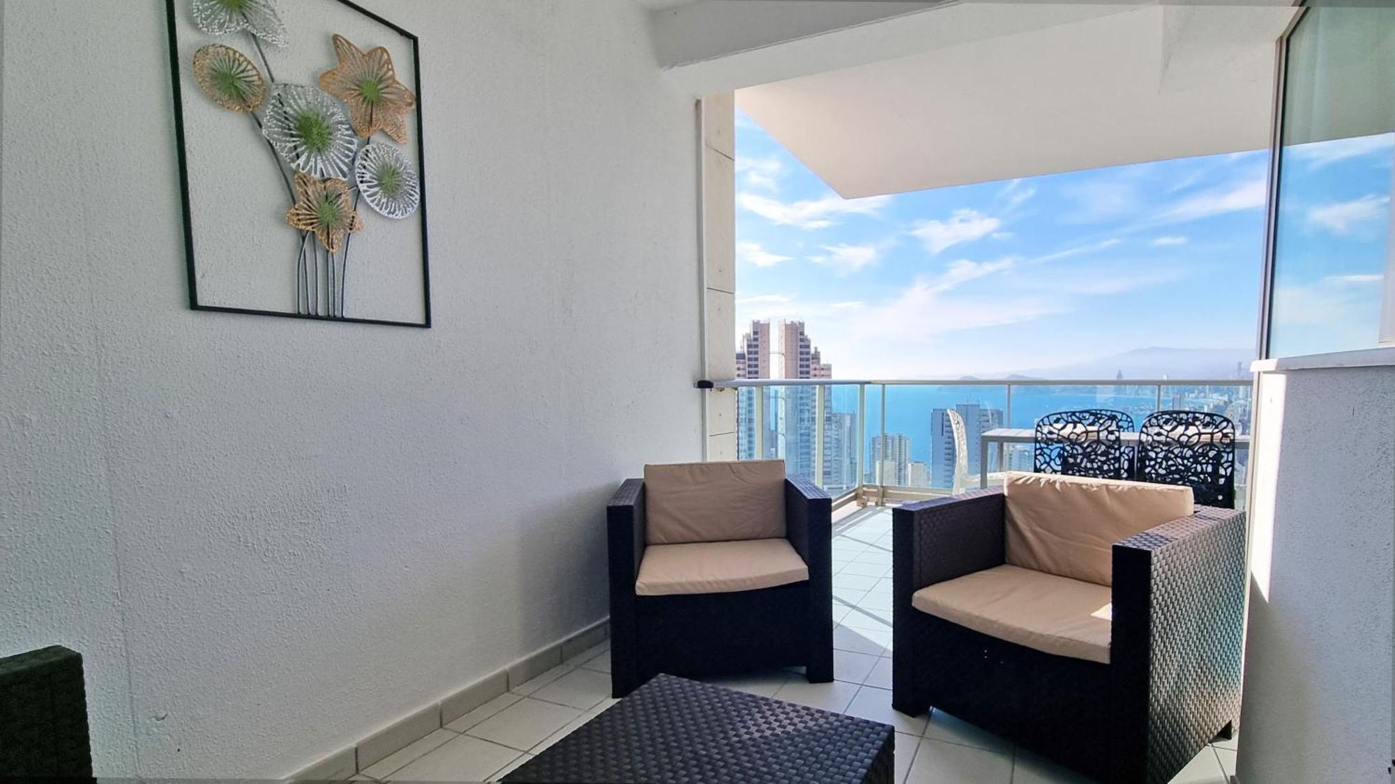 Ferienwohnung Skyline 18 Terraza Privada Con Impresionantes Vistas Al Mar Benidorm Exterior foto